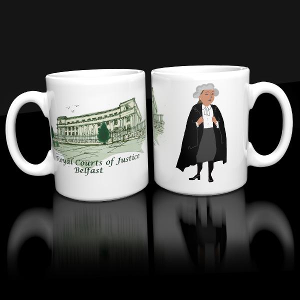 Belfast Law Courts - Barrister Lady Mug | Healthcare Mugs | from Shona Donaldson