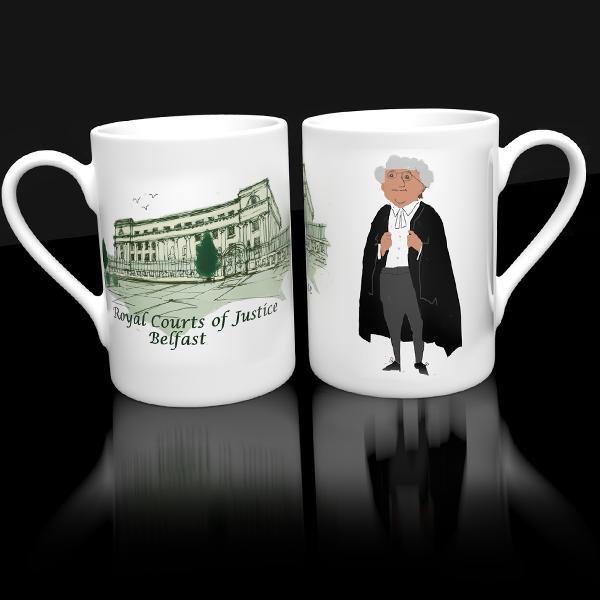 Belfast Law Courts - Barrister Man Mug | Healthcare Mugs | from Shona Donaldson