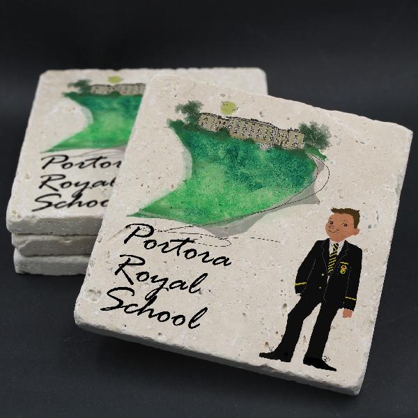 Portora Royal School Coaster | Benjii Coasters | from Shona Donaldson