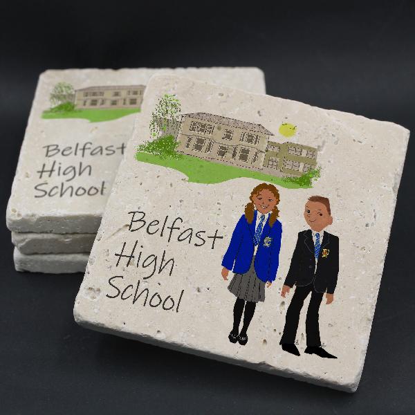 Belfast High School Coaster | Benjii Coasters | from Shona Donaldson