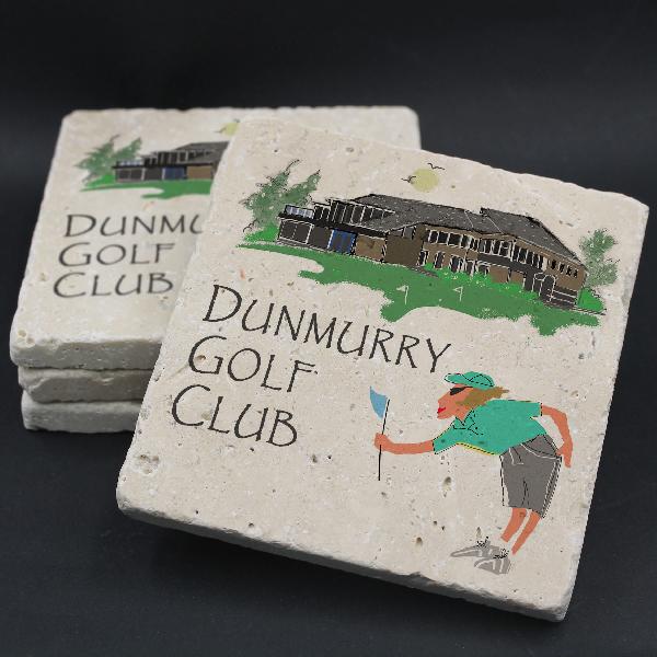 Dunmurry Golf Club Lady Golfer Coaster | Other Professional Mugs | from Shona Donaldson