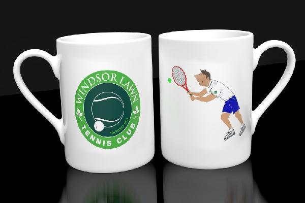 Windsor Tennis Club Mug (Gentleman) | Rowing Club Mugs | from Shona Donaldson