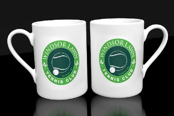 Windsor Tennis Club Mug with logo | Rowing Club Mugs | from Shona Donaldson