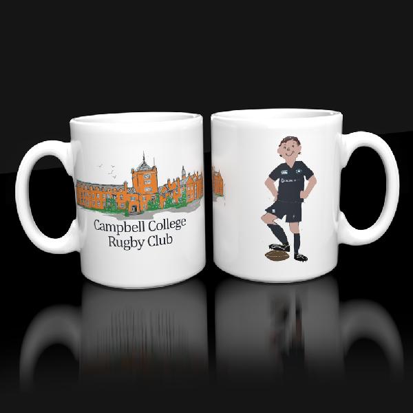 Campbell College Rugby Club Mug | Other Sports Club Mugs | from Shona Donaldson