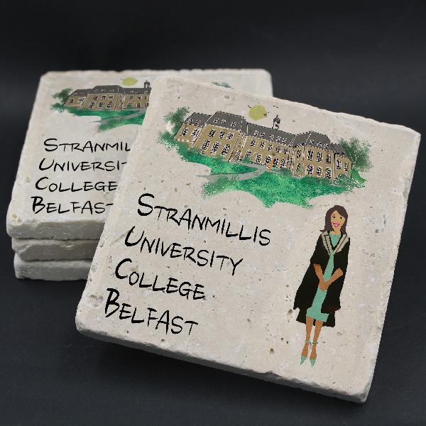 Stranmillis University College Coaster (female graduate) | Benjii Coasters | from Shona Donaldson