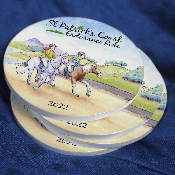 Alttag: St. Patricks Endurance Ride Ceramic Coaster (ILDRA) from ShonaD | 