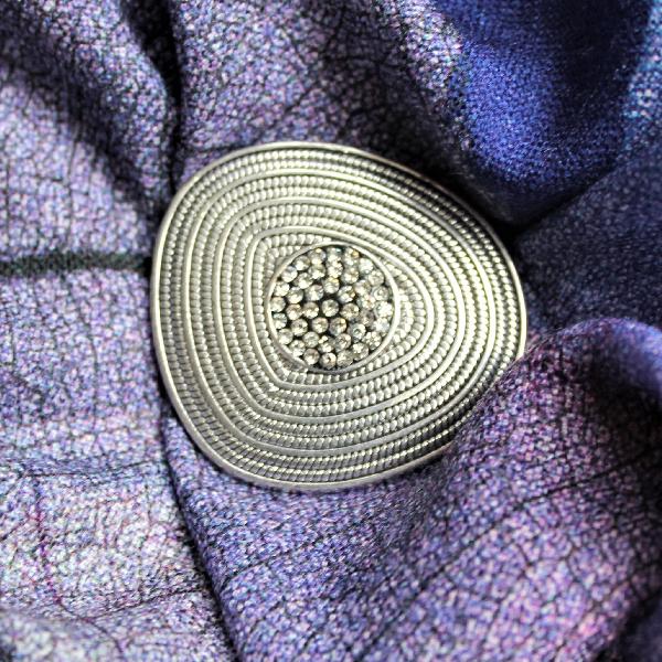 Asymmetrical Magnetic Brooch with Sparkle Detail | Northern Ireland Coasters | from Shona Donaldson