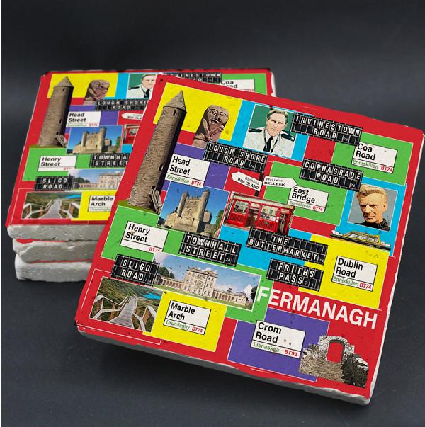 Fermanagh Street Names  Coaster | More Giftware | from Shona Donaldson