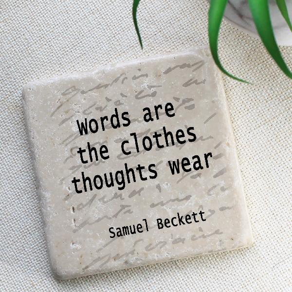 Samuel Beckett Quotation Coaster | Barbara Allen Coaster | from Shona Donaldson