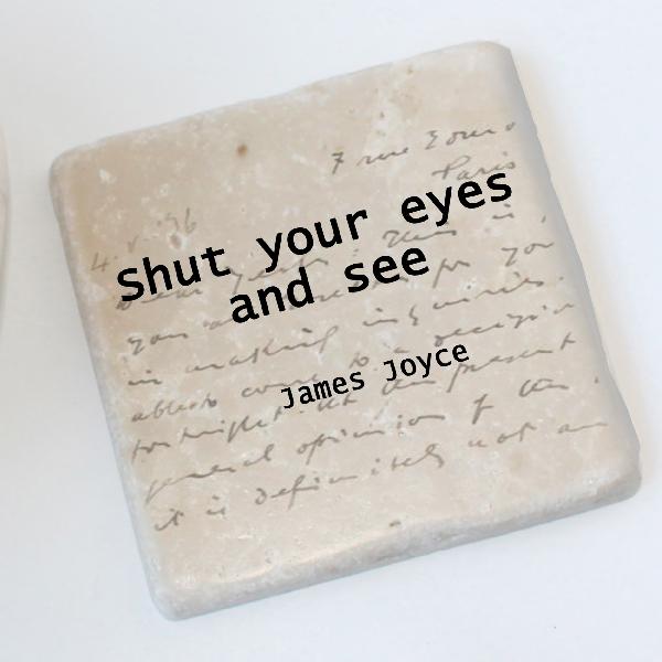 James Joyce Quotation Coaster | Barbara Allen Coaster | from Shona Donaldson