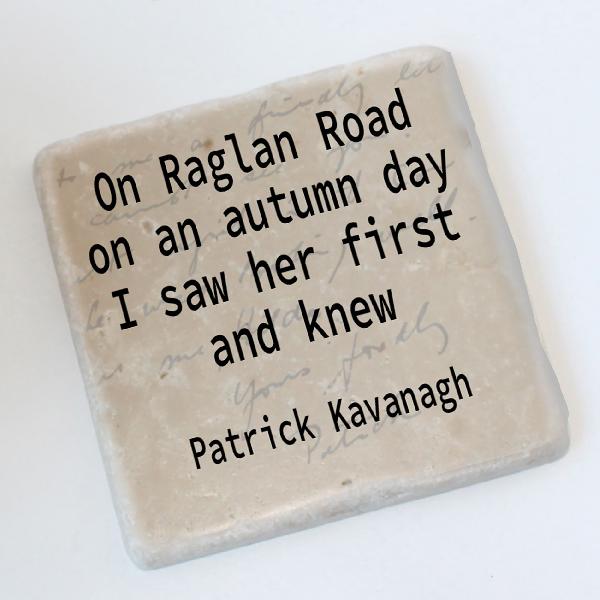 Patrick Kavanagh Quotation Coaster | Barbara Allen Coaster | from Shona Donaldson