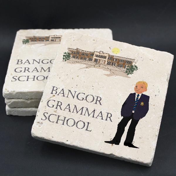Bangor Grammar School Coaster | Benjii Coasters | from Shona Donaldson