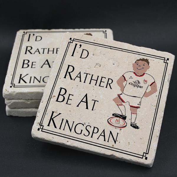Kingspan Coaster with Ulster Rugby Player | More Giftware | from Shona Donaldson