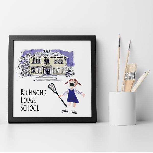 Richmond Lodge Framed Print | Jewellery | from Shona Donaldson