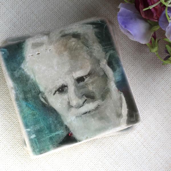George Bernard Shaw Coaster by Cara Gordon | Barbara Allen Coaster | from Shona Donaldson