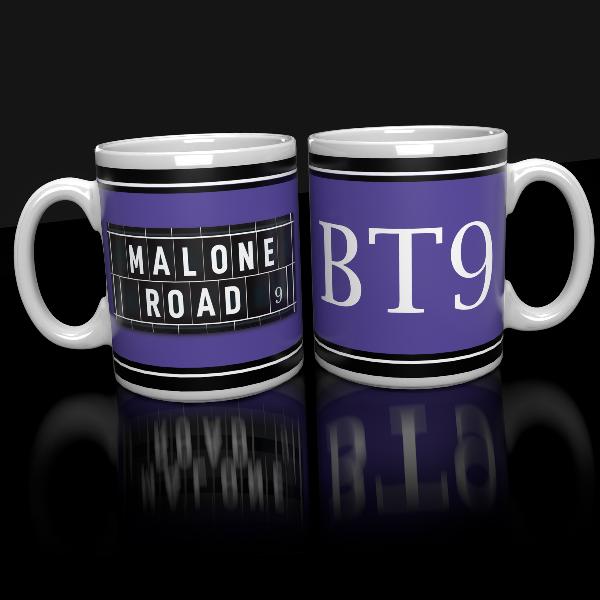 Malone Road Belfast Mug | Irish Writer Mugs | from Shona Donaldson