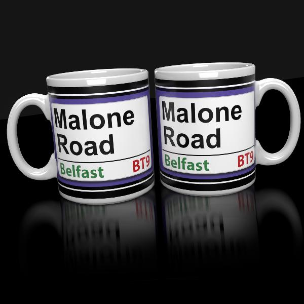 Malone Road Modern Belfast Mug | Irish Writer Mugs | from Shona Donaldson