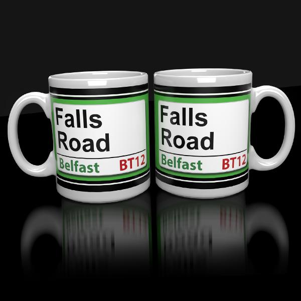 Falls Road Modern Mug | Irish Writer Mugs | from Shona Donaldson