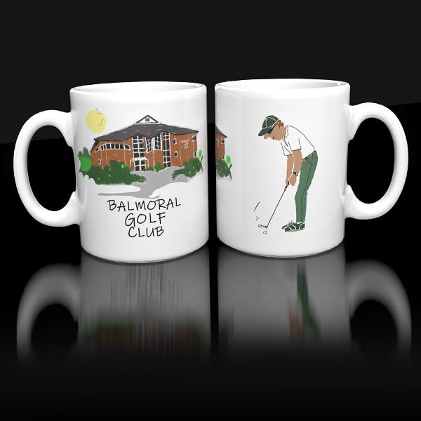 Balmoral Golf Club Mug (Man) | Rugby Club Mugs | from Shona Donaldson
