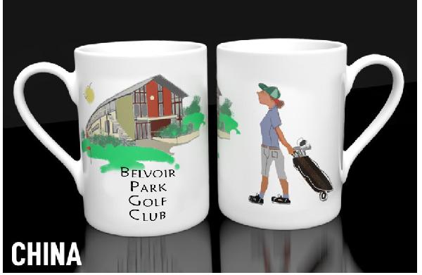 Belvoir Park Golf Club Mug (Lady)  | Rugby Club Mugs | from Shona Donaldson