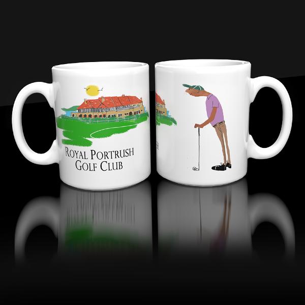 Royal Portrush Golf Club Mug (Man ) | Rugby Club Mugs | from Shona Donaldson