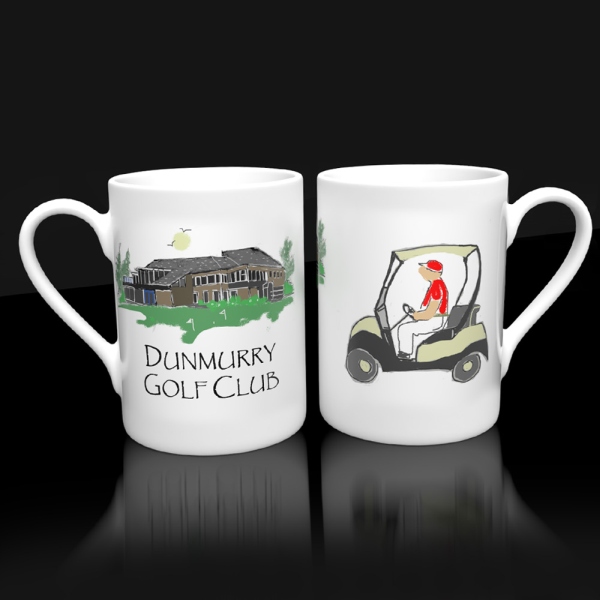 Dunmurry Golf Club Mug (Man)   | Rugby Club Mugs | from Shona Donaldson