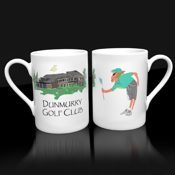 Dunmurry Golf Club Mug  (Lady)    | Rugby Club Mugs | from Shona Donaldson