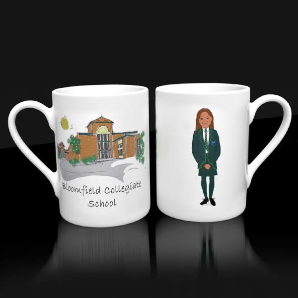Bloomfield Collegiate School Mug | Down School Mugs | from Shona Donaldson