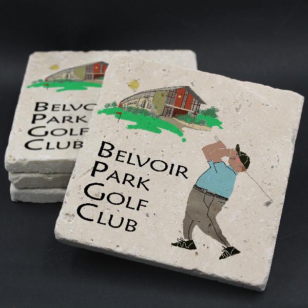 Belvoir Park Golf Club Coaster (Man) | Other Professional Mugs | from Shona Donaldson