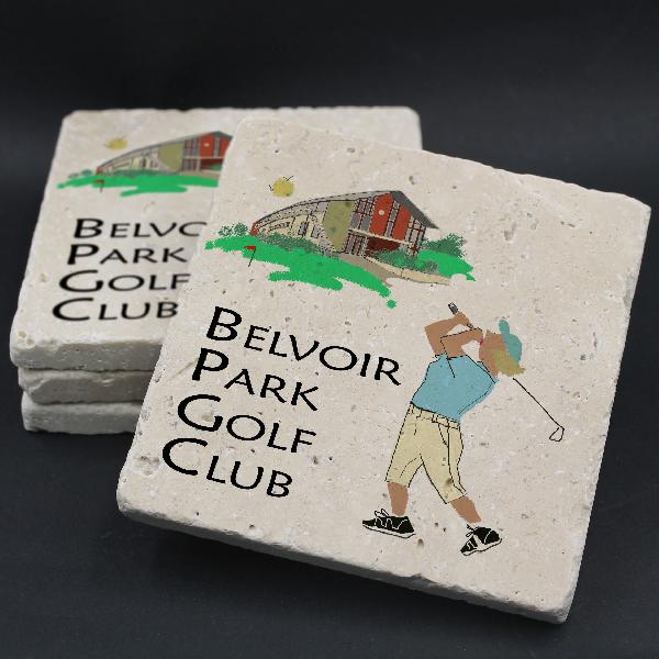 Belvoir Park Golf Club Coaster (Lady) | Other Professional Mugs | from Shona Donaldson