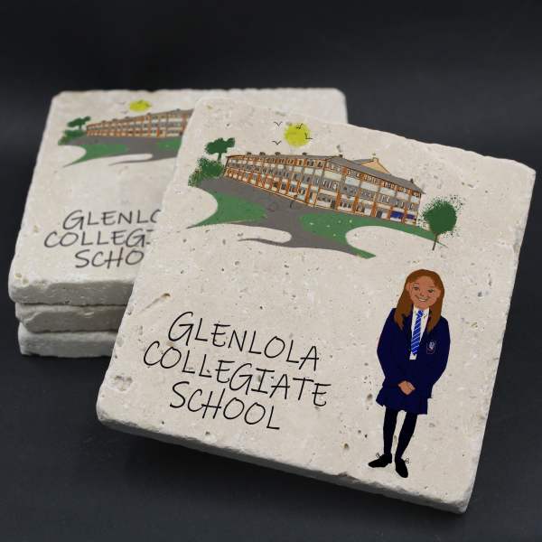 Glenlola Collegiate School Coaster | Benjii Coasters | from Shona Donaldson