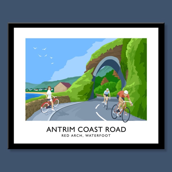 Antrim Coast Road - Red Arch | School Art | from Shona Donaldson