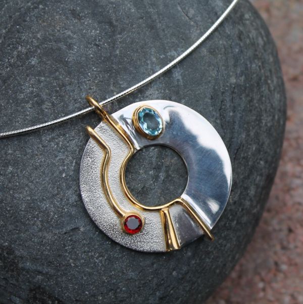 Circle Of Light Pendant | Long Necklace Collection | from Shona Donaldson