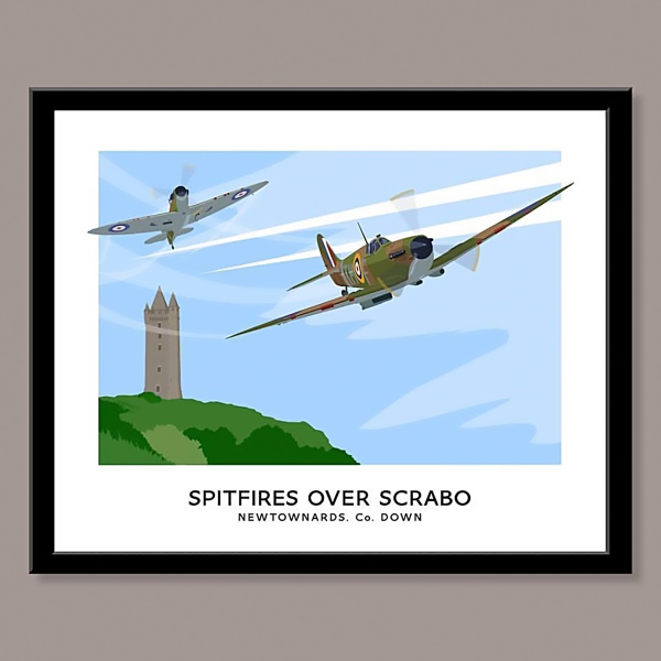 Alttag: Spitfires over Scrabo from ShonaD | 