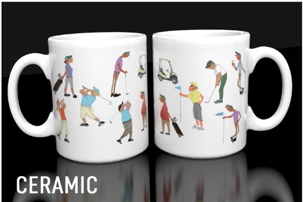 Alttag: Golfing Mug with images by Cara Gordon from ShonaD | 