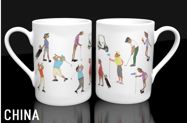 Alttag: Golfing Mug with images by Cara Gordon from ShonaD | 