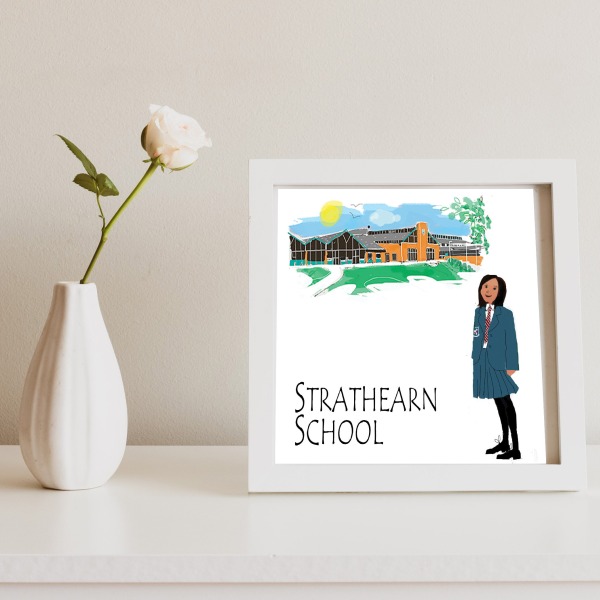Strathearn School Framed Print | Jewellery | from Shona Donaldson