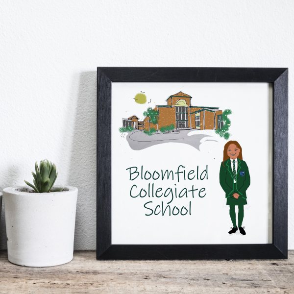 Bloomfield Collegiate School Framed Print | Jewellery | from Shona Donaldson