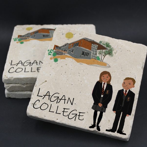 Lagan College School Coasters | Benjii Coasters | from Shona Donaldson