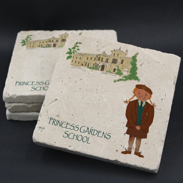 Princess Gardens School Coaster | Benjii Coasters | from Shona Donaldson