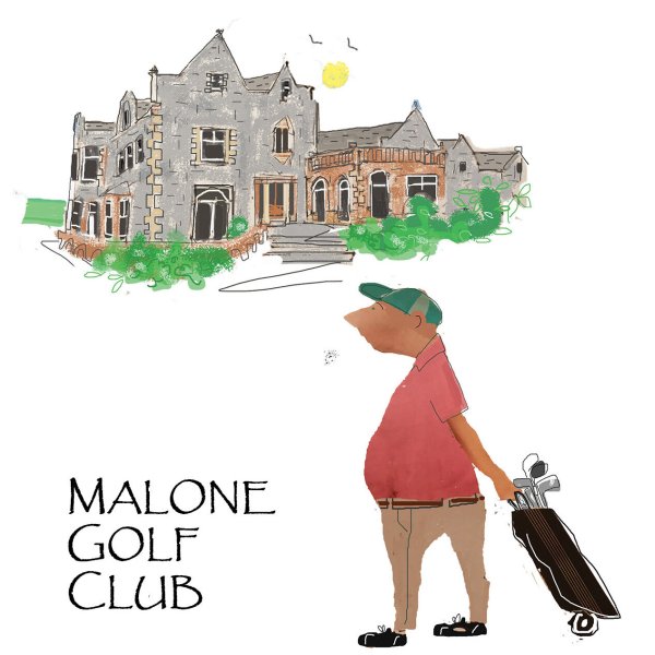 Alttag: Malone Golf Club Framed Print - Gentleman Golfer from ShonaD | 