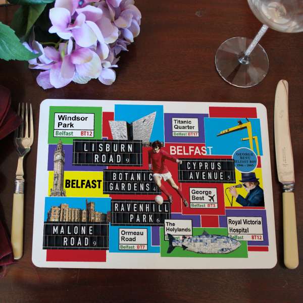 Belfast Street Names Placemat | Other Local Gifts | from Shona Donaldson