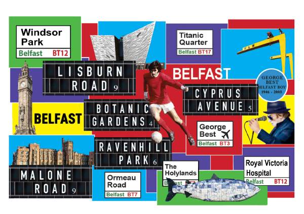 Alttag: Belfast Street Names Placemat from ShonaD | 
