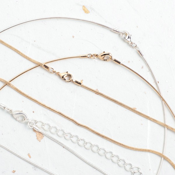 Silver Finish Chain Only | Long Necklace Collection | from Shona Donaldson
