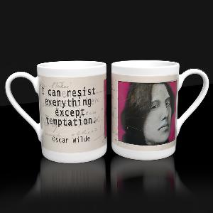 Oscar Wilde Mug (I can resist..)