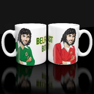 George Best Belfast Boy Mug - Man Utd & N Ireland