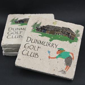 Dunmurry Golf Club Lady Golfer Coaster
