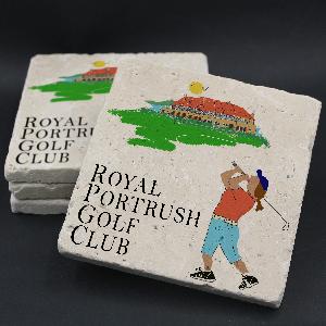 Royal Portrush Golf Club Lady Golfer Coaster
