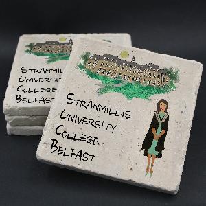 Stranmillis University College Coaster (female graduate)