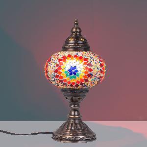 Mosaic Desk Lamp Multicolour Star
